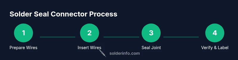 Process flow of solder seal connector application