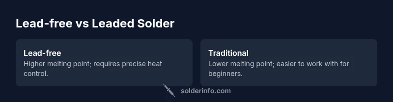 Comparison of lead-free and traditional soldering approaches