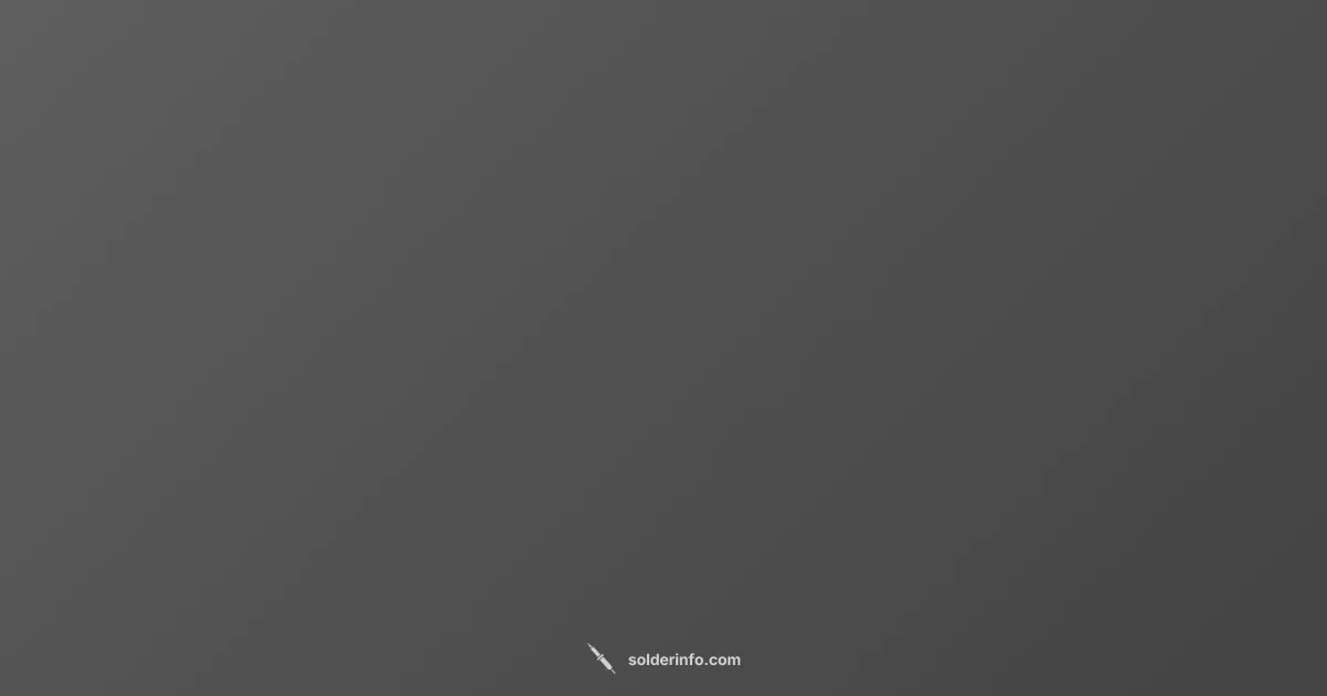 Leaded Solder Guide - SolderInfo (illustration)