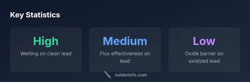 Infographic showing lead soldering best practices