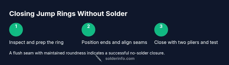 Process diagram for closing jump rings without solder