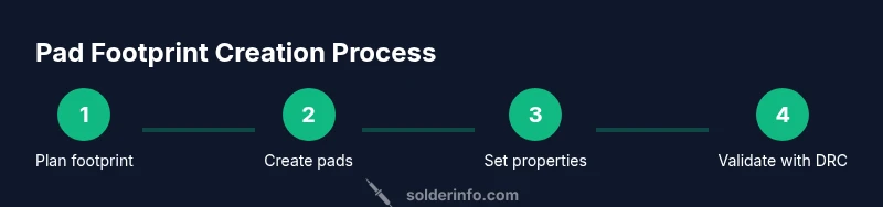 Process diagram for adding solder pads in Altium