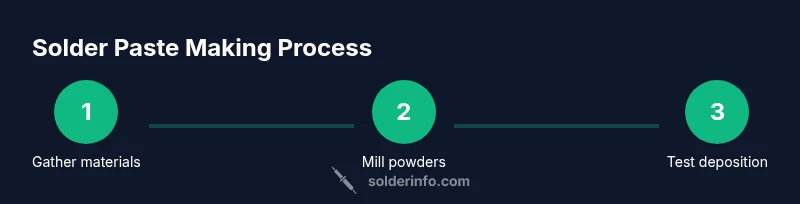 Process diagram of solder paste making