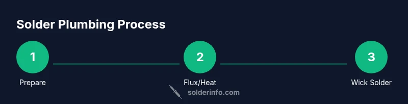 Process diagram for soldering plumbing joints