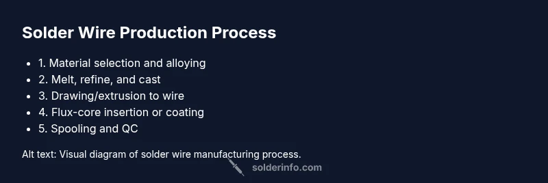 Process diagram of solder wire manufacturing
