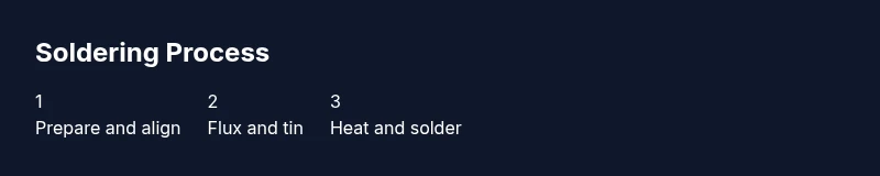 Process flow for soldering permanent jewelry