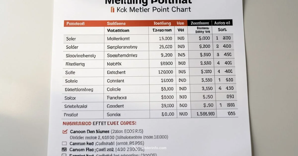 Solder Melt Points Solder Melt Points - SolderInfo
